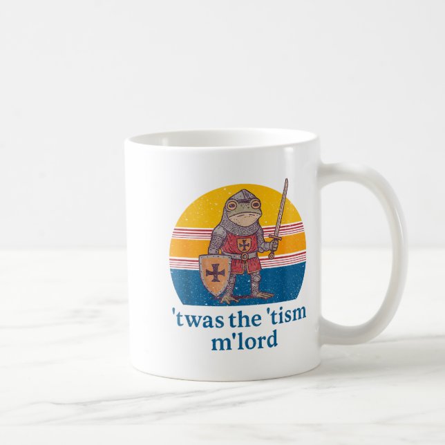 Twas The Tism M Lord Frog Knight - Autism Awarenes Kaffeetasse (Rechts)