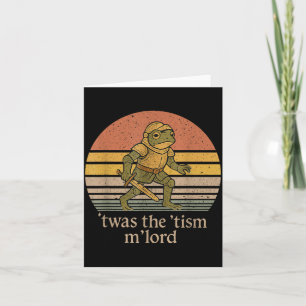Twas The Tism M Lord Frosch Ritter - Autismusbewus Karte