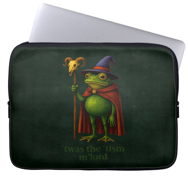 T'was The 'Tism M'Lord Frog Meme Autism Awareness Laptopschutzhülle (Vorderseite)