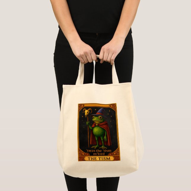 T'was The 'Tism M'Lord Frog Meme Autism Awareness Tragetasche (Vorderseite (Produkt))