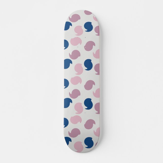 Tweaked Circles Pattern Design  Skateboard (Vorne)