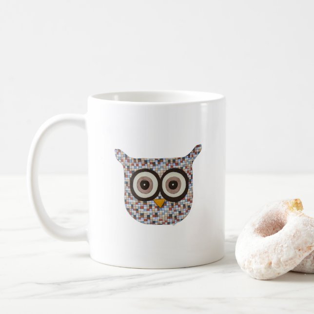Tweed Owl Coffee Tasse (Mit Donut)