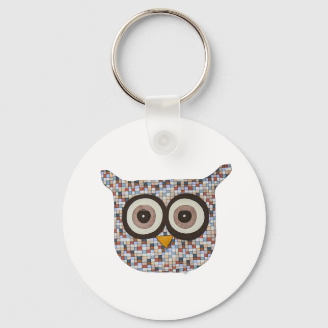Tweed Owl Schlüsselanhänger (Vorderseite)