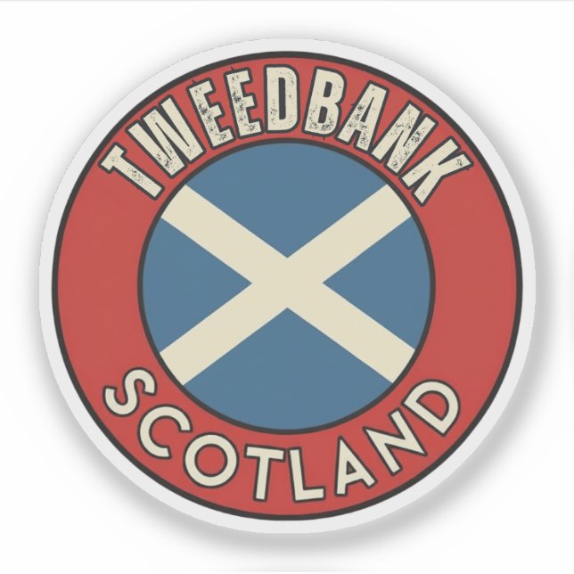 Tweedbank, Schottland Aufkleber (Vorderseite)