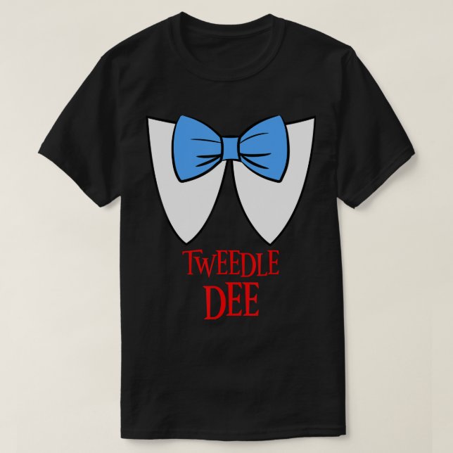 Tweedle Dee Costume Halloween Märchenfigur T-Shirt (Design vorne)