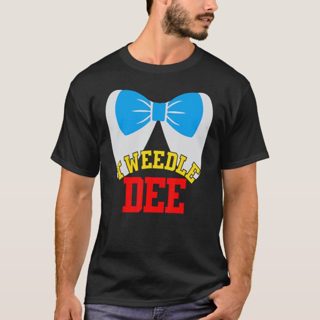 Tweedle Dee Dum passende Halloween-Kostüme für Co T-Shirt (Vorderseite)