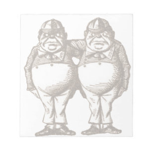 Tweedle Dee & Tweedle Dum Notepad Notizblock