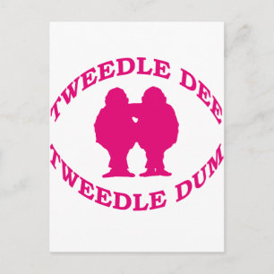Tweedle Dee & Tweedle Dum Postkarte