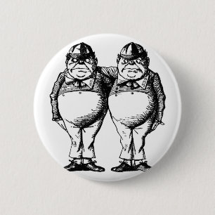 Tweedle Dee und Tweedle Dum Button