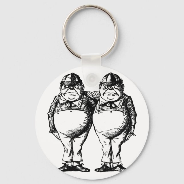 Tweedle Dee und Tweedle Dum Schlüsselanhänger (Vorderseite)
