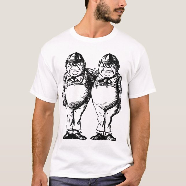 Tweedle Dee und Tweedle Dum T-Shirt (Vorderseite)