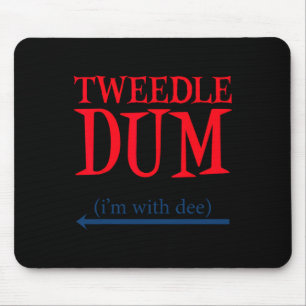Tweedle Dum Ich bin mit Dee - Lazy Couple Hallowee Mousepad