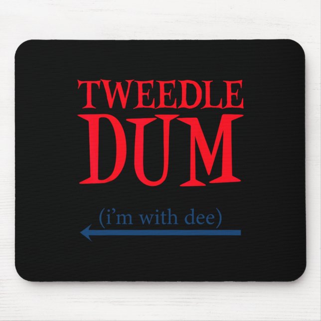 Tweedle Dum Ich bin mit Dee - Lazy Couple Hallowee Mousepad (Vorne)