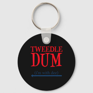 Tweedle Dum Ich bin mit Dee - Lazy Couple Hallowee Schlüsselanhänger