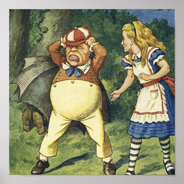 Tweedle Dum Print Poster (Vorne)