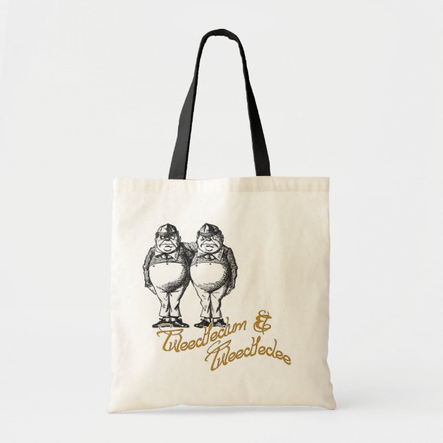 Tweedledum u. Tweedledee Tragetasche (Vorne)