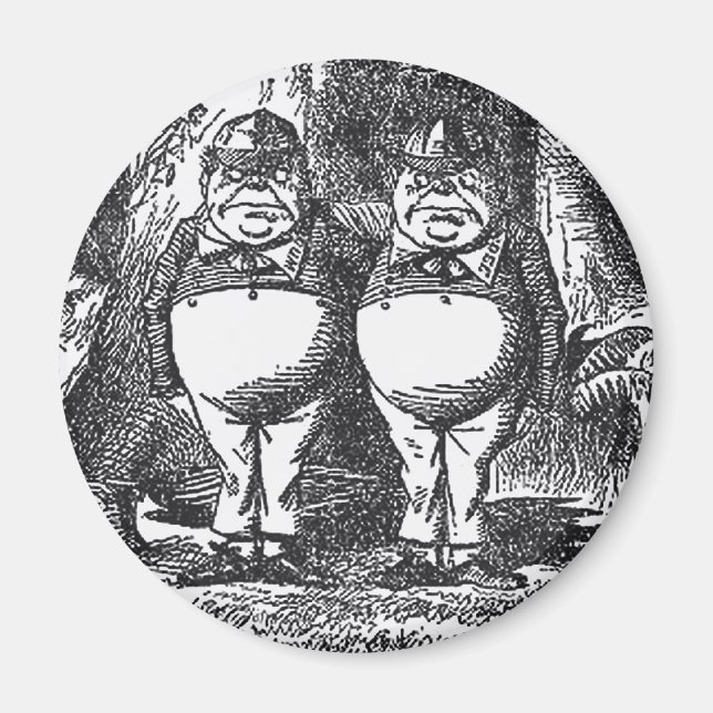 Tweedledum und Tweedledee Magnet (Vorne)