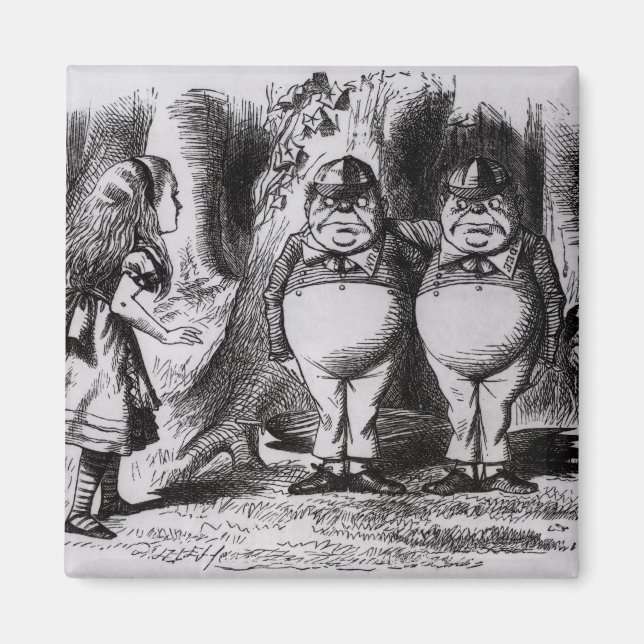 Tweedledum und Tweedledee Magnet (Vorne)