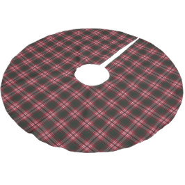 Tweedside Modern Scottish Tartan Polyester Weihnachtsbaumdecke
