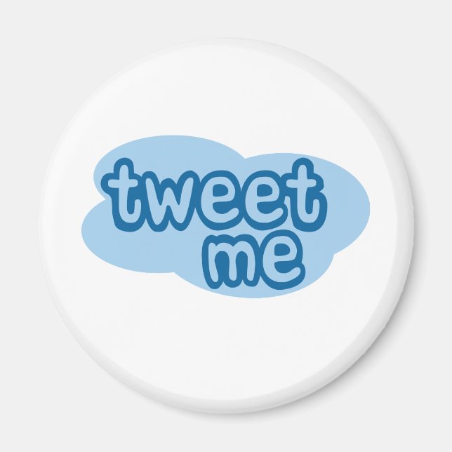 tweet mich (Twitter) Magnet (Vorne)