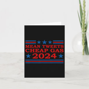 Tweete billige Gas 2024 Funny Pro-Trump-Wahl Karte