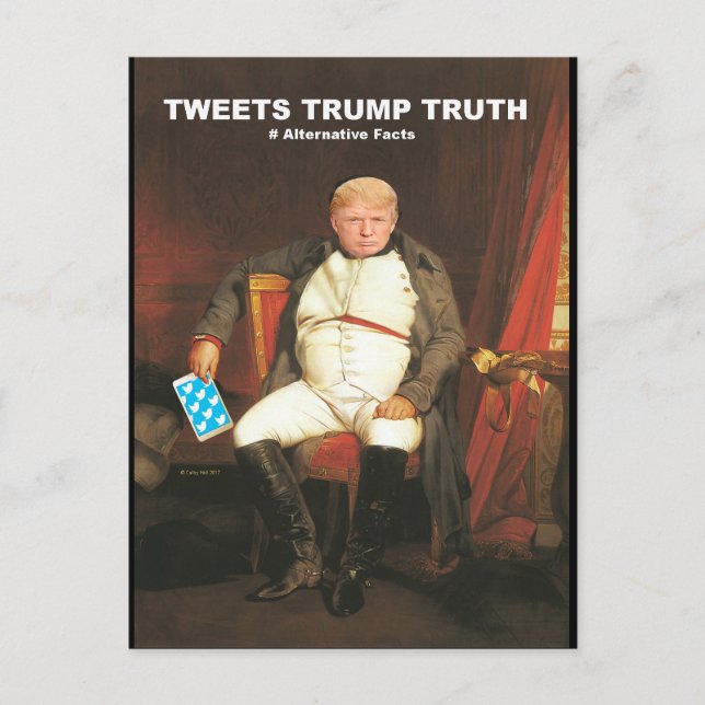Tweete Trump Truth Postkarte (Vorderseite)