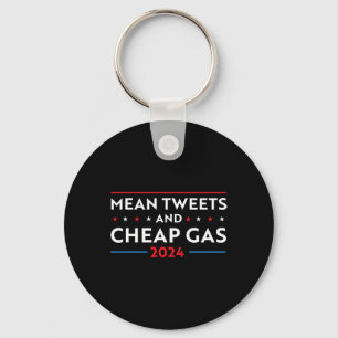 Tweete und billig Gas Funny 2024 Pro Trump Männer  Schlüsselanhänger