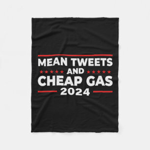 Tweete und billig Gas Funny Donald Trump 2024 wähl Fleecedecke