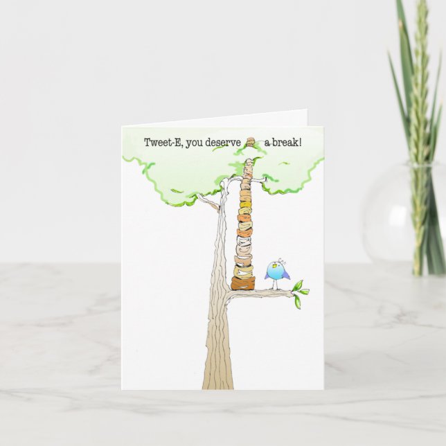 Tweeten Anmerkungskarte E. Doodle Karte (Vorderseite)