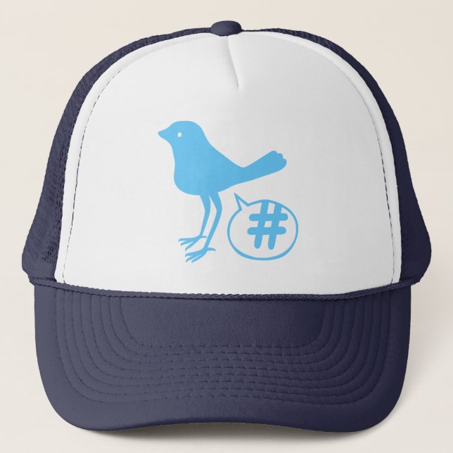 Tweeten ein Hasch Hut Truckerkappe (Vorderseite)