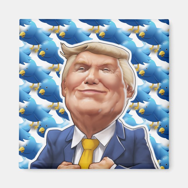 Tweetend besessener Trump Magnet (Vorne)