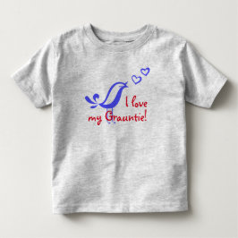 Tweetendes Herz des Vogels erklärt "mich Liebe Kleinkind T-shirt