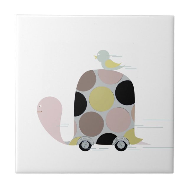 Tweeter auf einem Turtle Stone Untersetzer (Vorderseite)