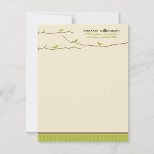 Tweetez ! Tweetez ! Cartes à notes plates personna