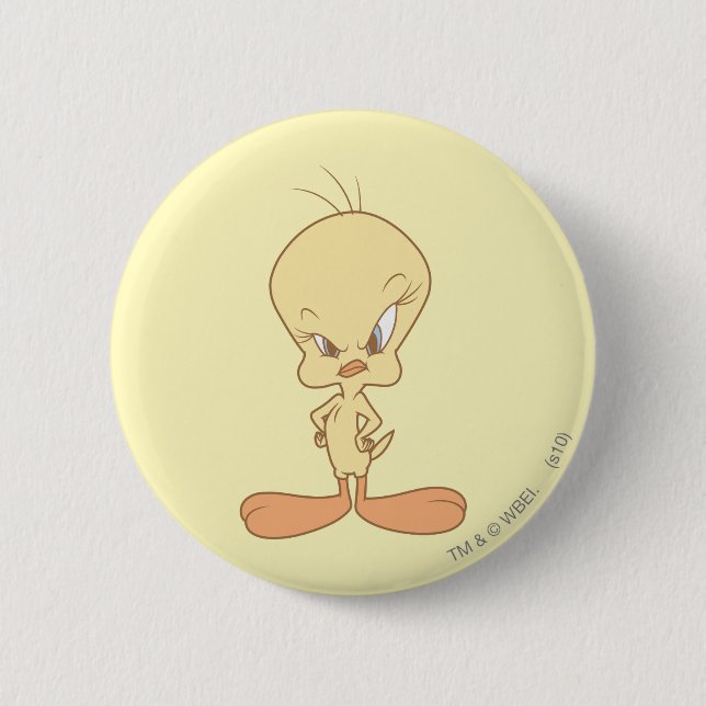 Tweety Angry Button (Vorderseite)