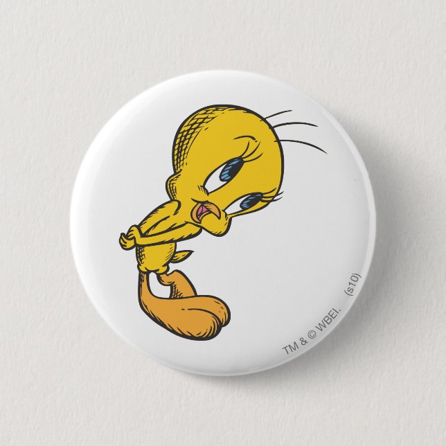 Tweety Bashful Button (Vorderseite)