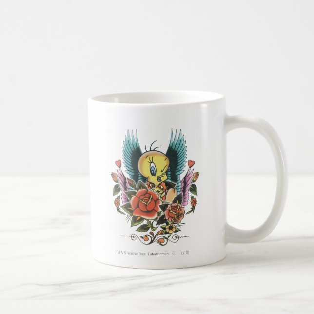 TWEETY™ Blaue Flügel Kaffeetasse (Rechts)