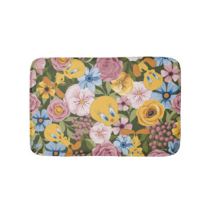 TWEETY™ Blumenstickereimuster Badematte