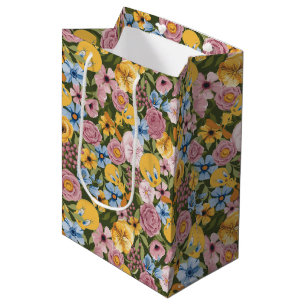 TWEETY™ Blumenstickereimuster Mittlere Geschenktüte