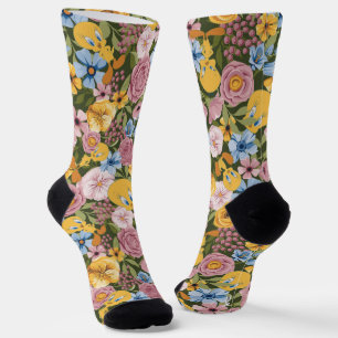 TWEETY™ Blumenstickereimuster Socken