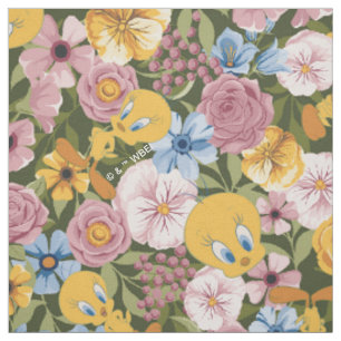 TWEETY™ Blumenstickereimuster Stoff