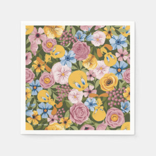 TWEETY™ Blumenstickmuster Serviette