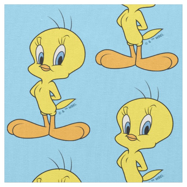 TWEETY™ | Cleverer Vogel Stoff (Nahaufnahme)
