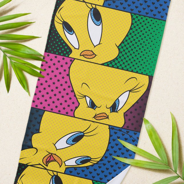 TWEETY™ Comic Panels Strandtuch (Von Creator hochgeladen)