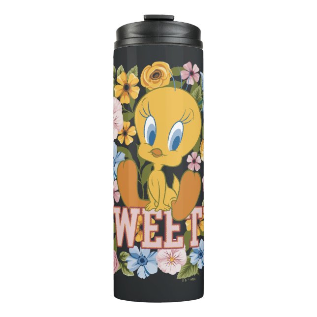 TWEETY™ Floral Embroidery Graphic Thermosbecher (Vorderseite)