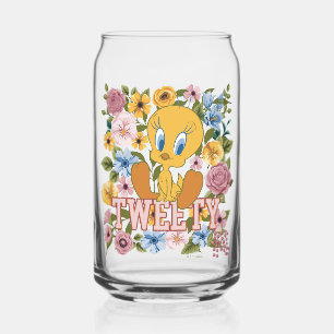 TWEETY™ Florale Stickerei Grafik Dosenglas