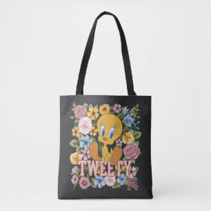 TWEETY™ Florale Stickerei Grafik Tasche