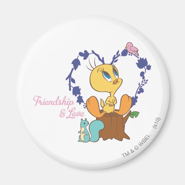 TWEETY™ "Freundschaft und Liebe" Magnet (Vorne)