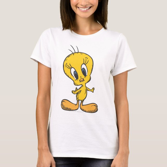 TWEETY™ Geöffnete Waffen T-Shirt (Vorderseite)