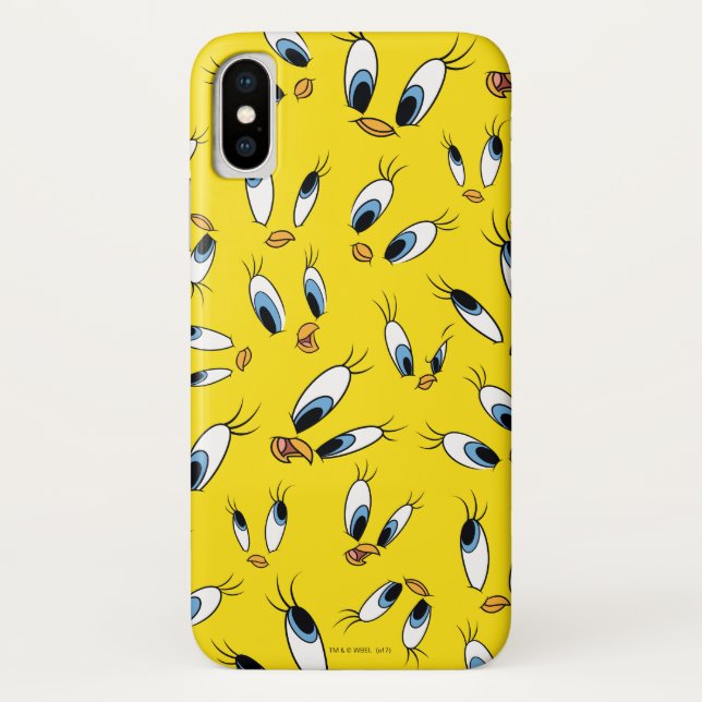 TWEETY™-Gesichtspattern Case-Mate iPhone Hülle (Rückseite)